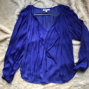 Periwinkle Satin Top